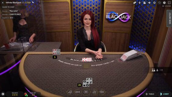 Live Infinite Blackjack 2